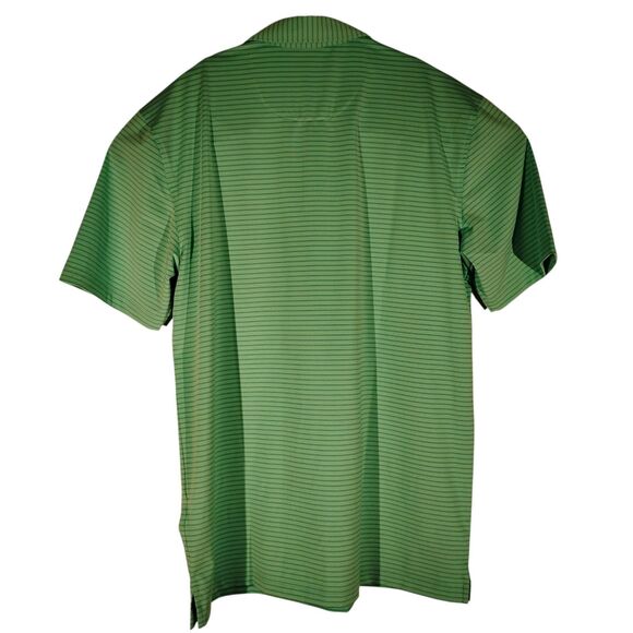 Masters Tech polo shirt mens M Medium green performance stretch UPF 30 golf - Picture 2 of 10